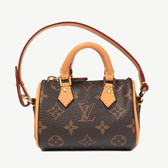 Louis Vuitton Micro Speedy Monogram Bag Charm - Picture 1 of 12